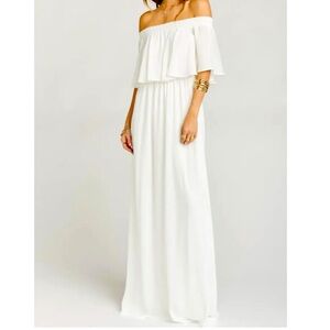 Show Me Your Mumu Hacienda Maxi Dress White